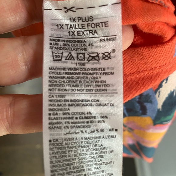 Old Navy Floral Sleeveless Twist-Front Bodycon Dress 1X - Picture 7 of 9